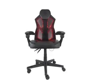 Deltaco GAM-086 Gamingowy do 100kg Skóra ECO Czarny - Kup na Raty - RRSO 0%