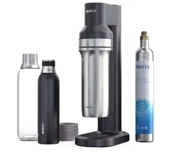 Saturator Brita sodaTRIO Czarny + Nabój z gazem CO2