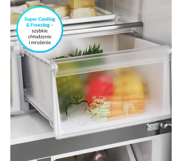 Candy CFQQ5T817EPS Pełny No Frost 181,5cm Inox - TRZECI -55%, ALBO 5-TY ZA 1ZŁ - Kup na Raty - RRSO 0%