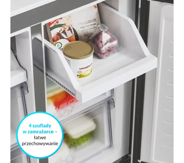 Candy CFQQ5T817EPS Pełny No Frost 181,5cm Inox - TRZECI -55%, ALBO 5-TY ZA 1ZŁ - Kup na Raty - RRSO 0%