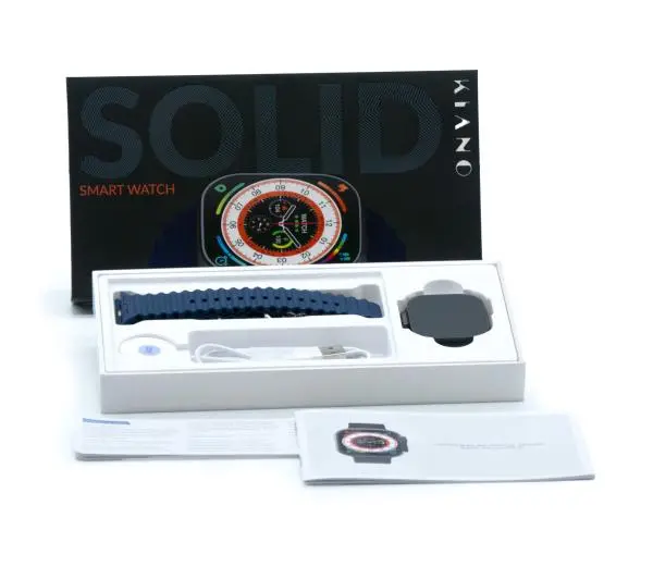 Kiano Watch Solid 49mm Granatowy