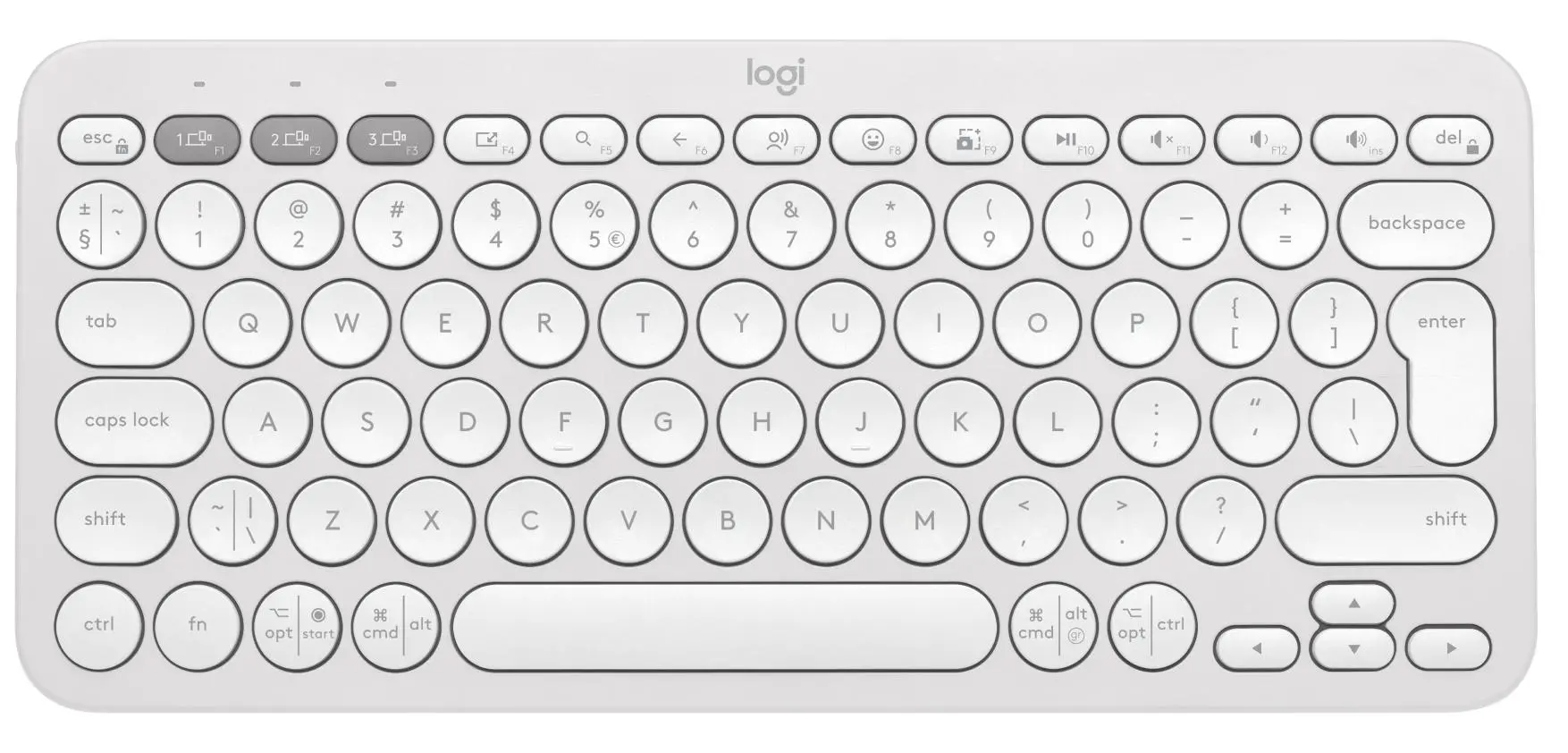 Klawiatura membranowa Logitech Pebble Keys 2 K380s Biały