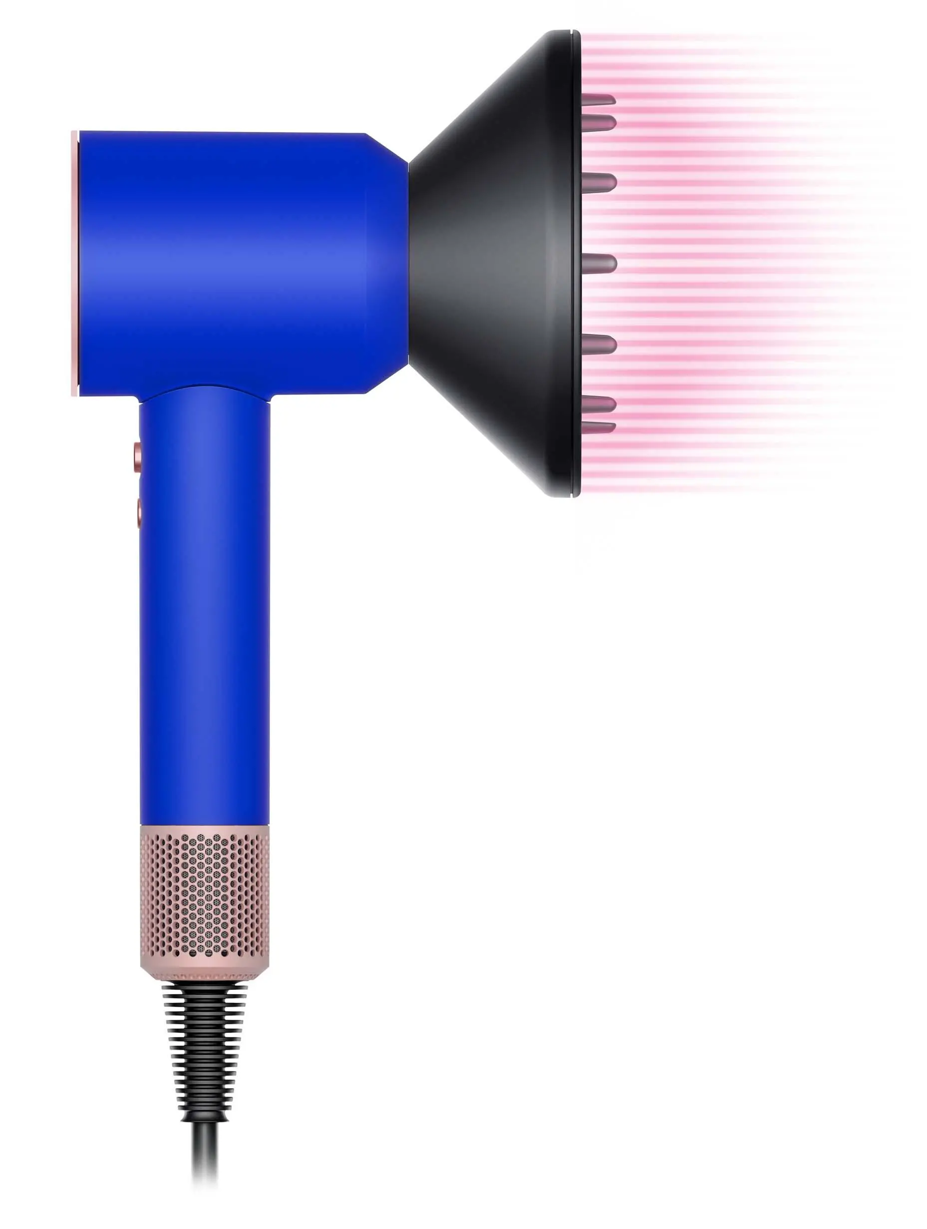 Suszarka do włosów Dyson Supersonic Jonizacja Dyfuzor Zimny nawiew 1600W 3 prędkości 4 temperatury Niebiesko-różowy