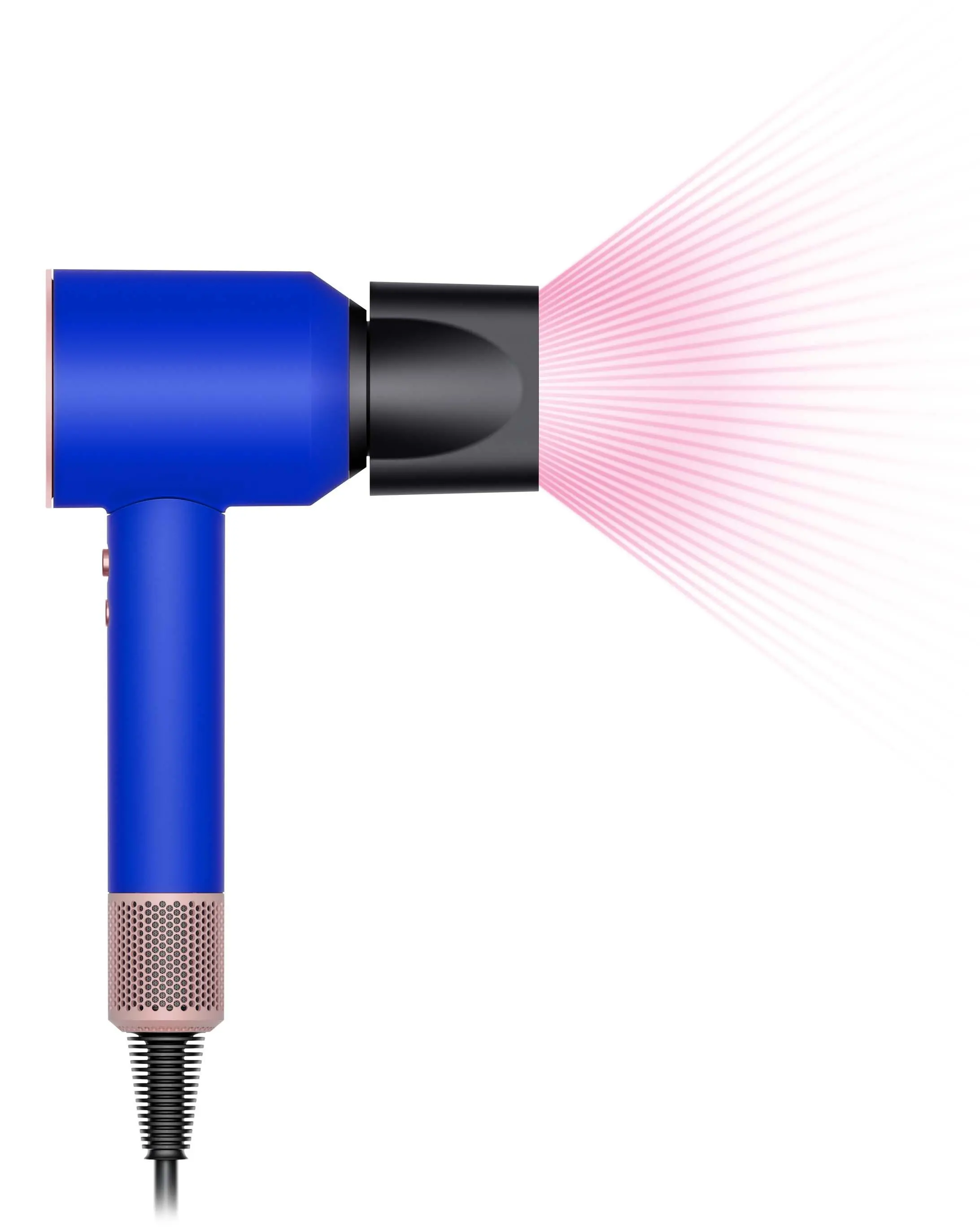 Suszarka do włosów Dyson Supersonic Jonizacja Dyfuzor Zimny nawiew 1600W 3 prędkości 4 temperatury Niebiesko-różowy