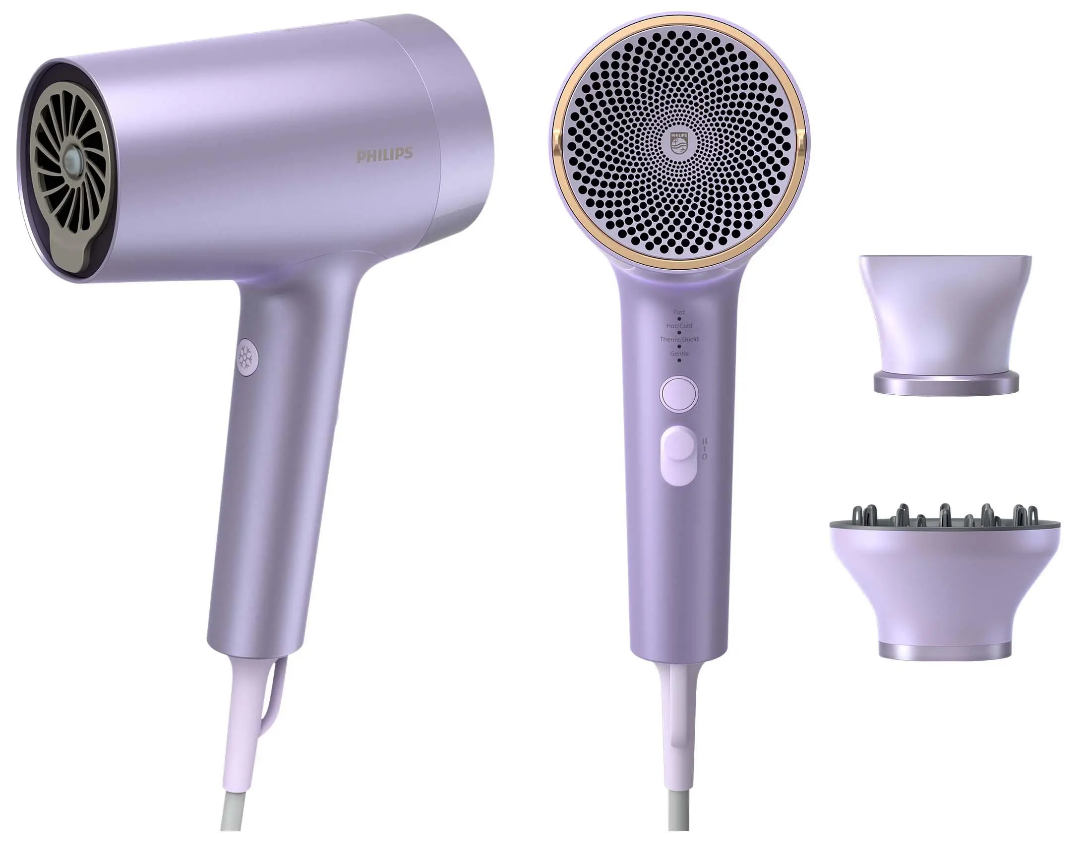 Suszarka do włosów Philips Seria 7000 BHD720/10 Jonizacja Dyfuzor Zimny nawiew 1800W 2 prędkości 4 temperatury