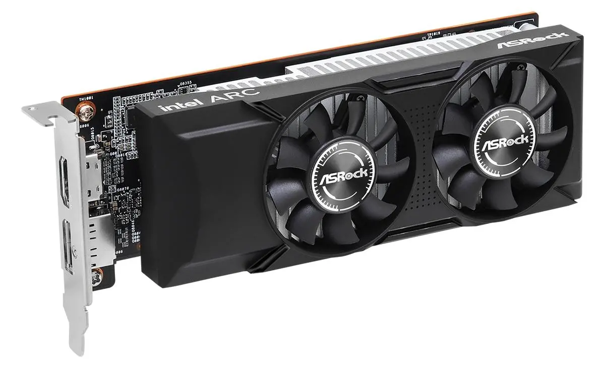 ASRock Intel ARC A380 ロープロファイル Karta graficzna ASrock Intel Arc A380 Low Profile 6GB GDDR6