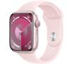 Smartwatch Apple Watch Series 9 GPS koperta 45mm z aluminium Różowym pasek sportowy Jasnoróżowy rozmiar M/L