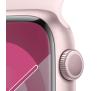 Smartwatch Apple Watch Series 9 GPS koperta 45mm z aluminium Różowym pasek sportowy Jasnoróżowy rozmiar M/L