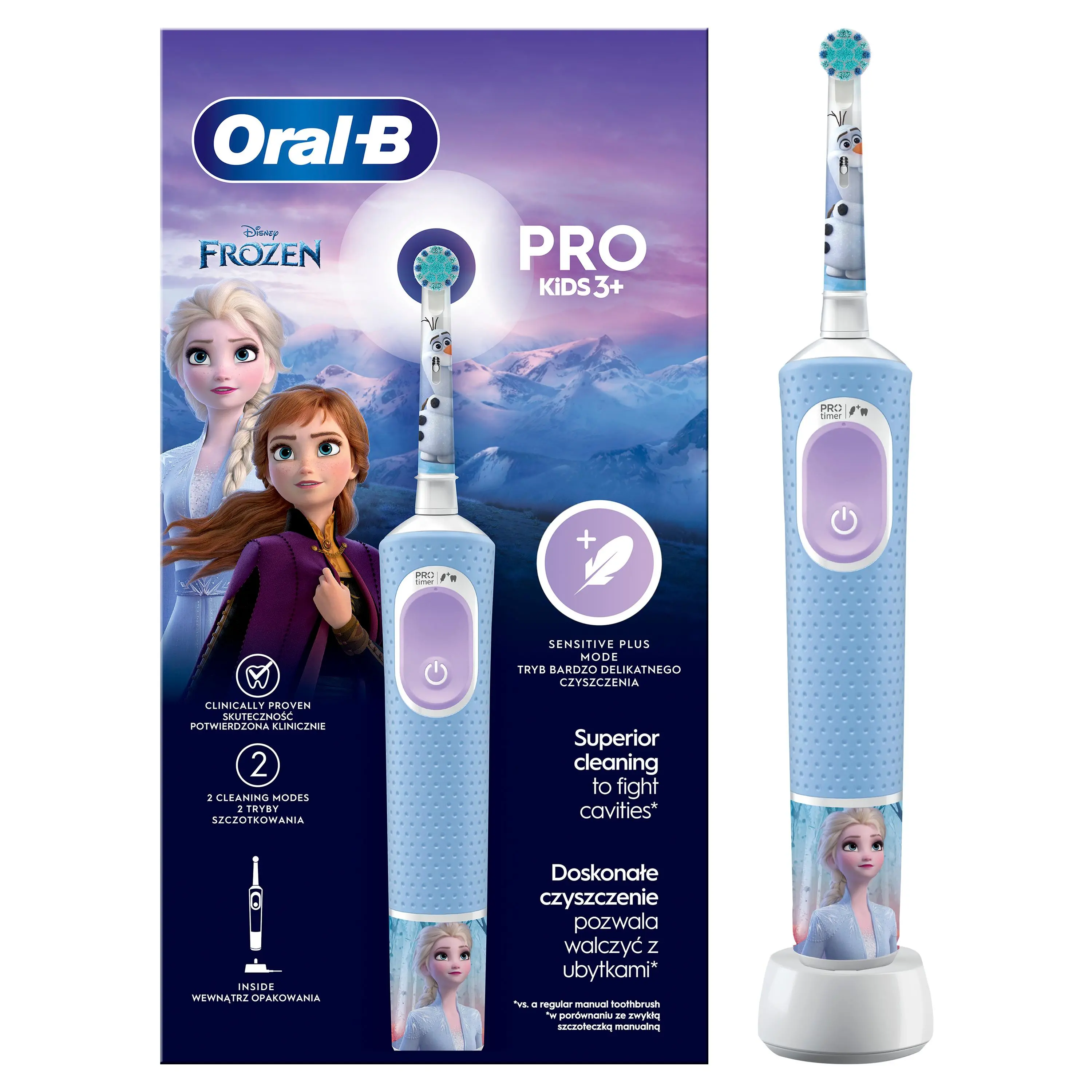 Szczoteczka rotacyjna Oral-B Pro Kids 3 Frozen