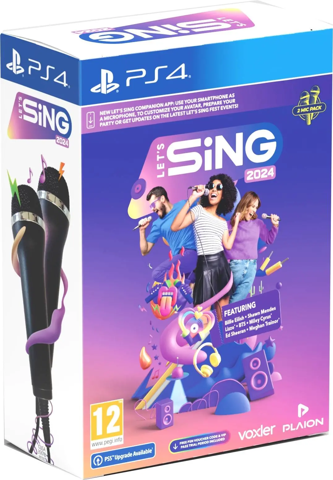 Let's Sing 2024 2 mikrofony Gra na PS4