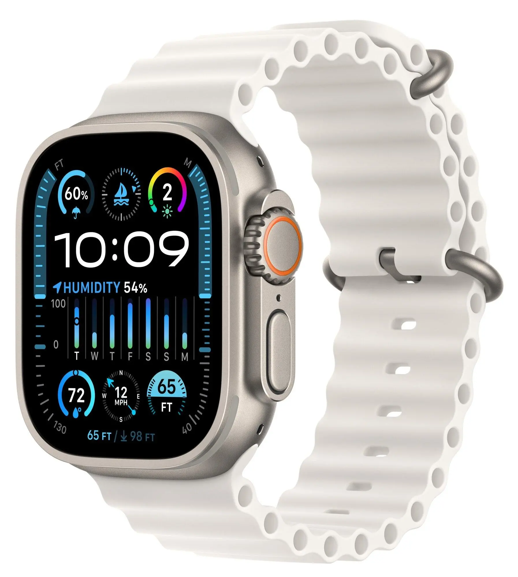 Apple Watch Ultra 2 GPS + Cellular koperta z tytanu 49mmpasek Ocean Białym