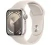 Apple Watch Series 9 GPS  41mm koperta z aluminium Księżycowa poświata pasek sportowy Księżycowa poświata  S/M