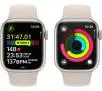 Apple Watch Series 9 GPS  41mm koperta z aluminium Księżycowa poświata pasek sportowy Księżycowa poświata  S/M