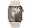 Apple Watch Series 9 GPS  41mm koperta z aluminium Księżycowa poświata pasek sportowy Księżycowa poświata  S/M