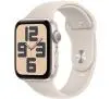 Apple Watch SE 2gen GPS  koperta 44mm z aluminium  Księżycowa poświata pasek sportowy Księżycowa poświata  S/M