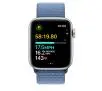 Smartwatch Apple Watch SE 2gen GPS  koperta 44mm z aluminium  Srebrnym opaska sportowa Zimowy błękit