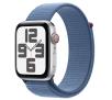 Smartwatch Apple Watch SE 2gen GPS  koperta 44mm z aluminium  Srebrnym opaska sportowa Zimowy błękit