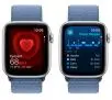 Smartwatch Apple Watch SE 2gen GPS  koperta 44mm z aluminium  Srebrnym opaska sportowa Zimowy błękit