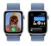 Smartwatch Apple Watch SE 2gen GPS  koperta 44mm z aluminium  Srebrnym opaska sportowa Zimowy błękit