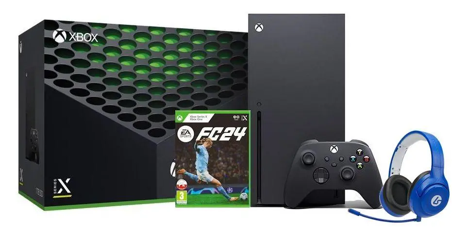 Konsola Xbox Series X 1TB z napędem + Słuchawki LucidSound LS15X Niebieski + EA SPORTS FC