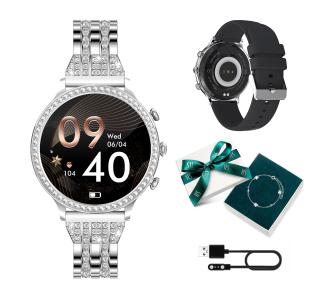 Smartwatch Manta Diamond Lusso 43mm Srebrny