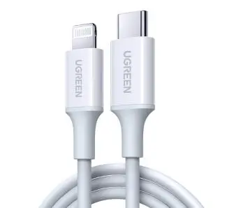 Kabel UGREEN USB-C do Lightning US171 3A 0,25m Biały