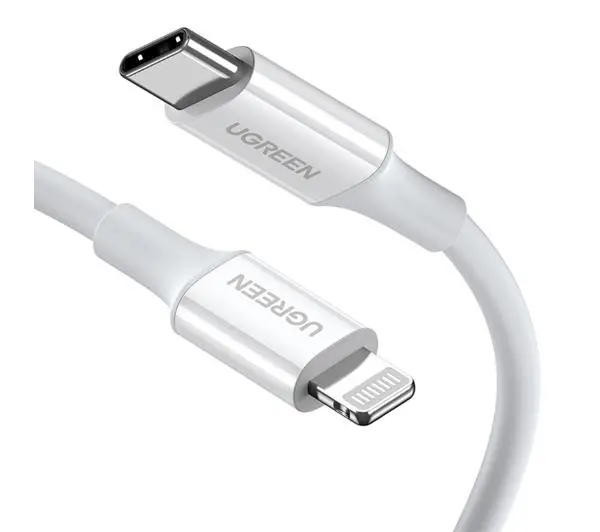 UGREEN USB-C do Lightning US171 3A 0,25m Biały