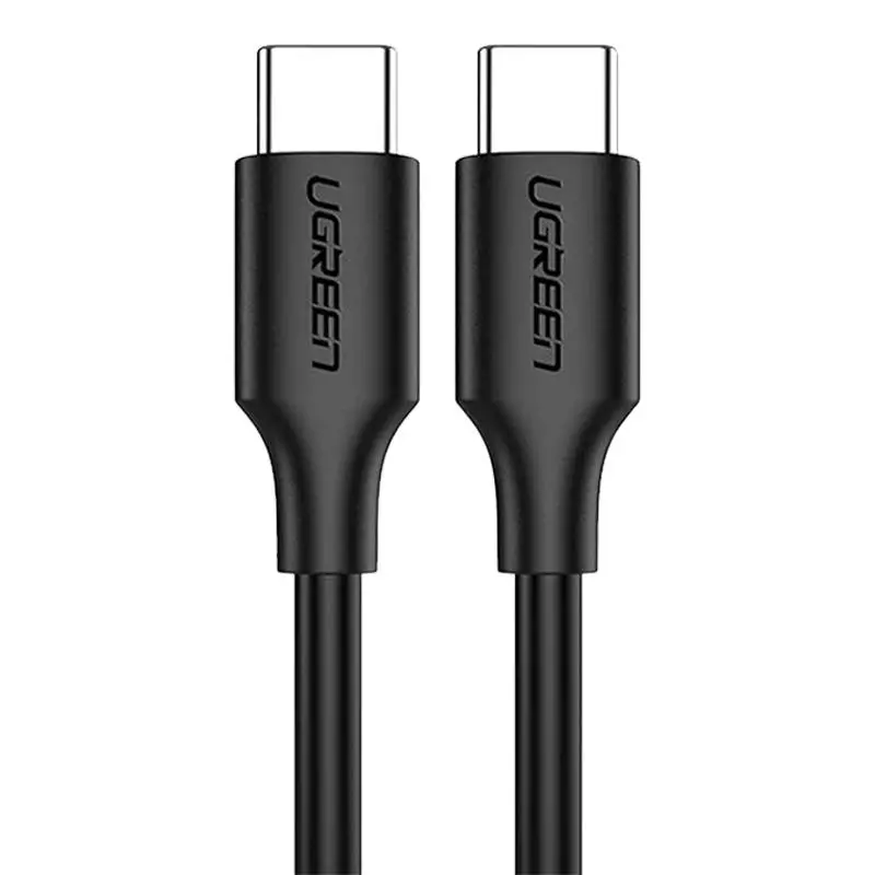 Kabel UGREEN USB-C do USB-C PD US286 Power Delivery 60W 1m Czarny