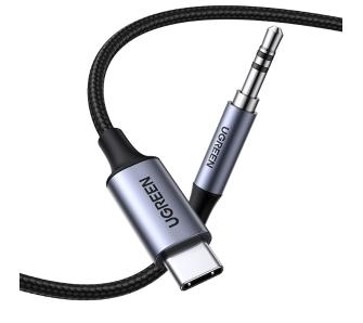 Kabel UGREEN USB-C CM450 mini jack 3,5mm AUX 1m Czarny