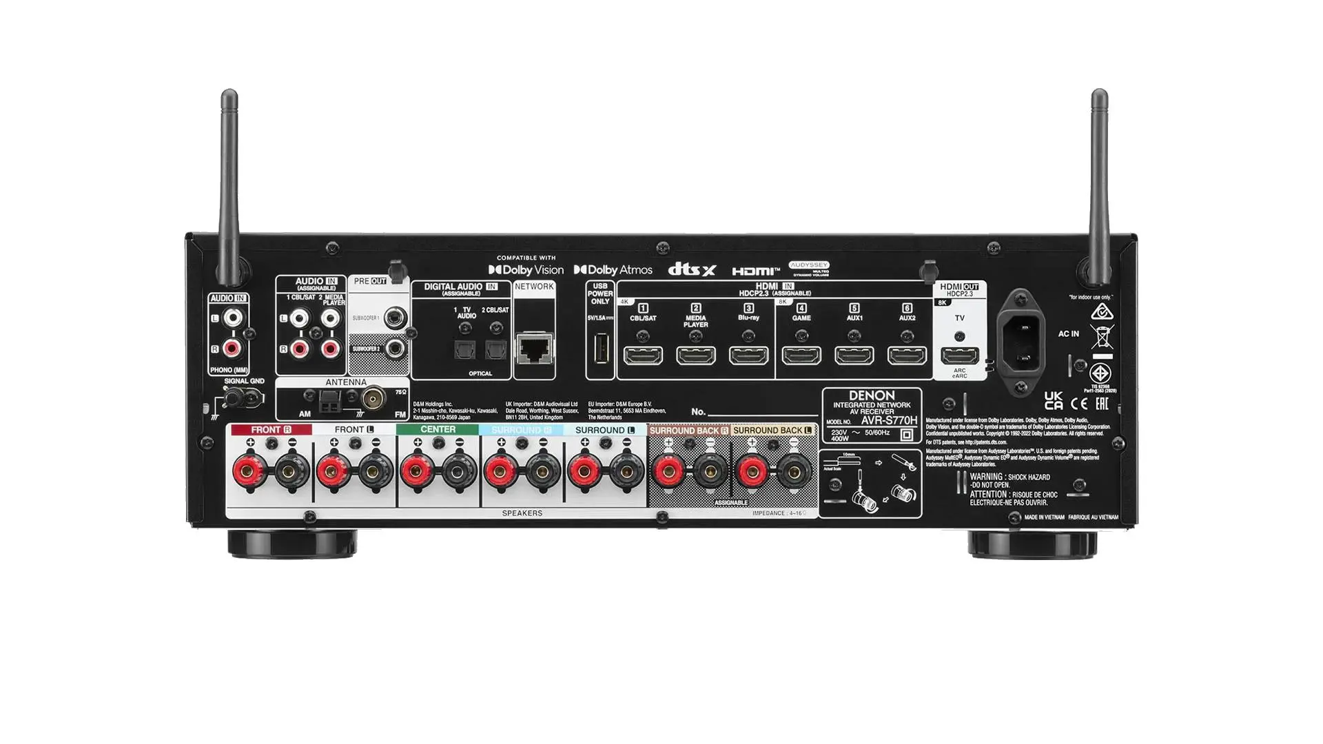 Фото AV-ресивер Denon AVR-S770H Black