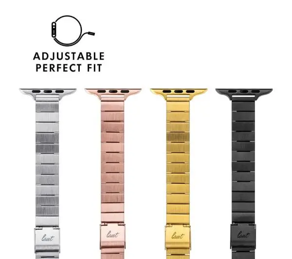 Laut Links Petite do Watch serii 1-9 & SE Ultra 42mm/44mm/45mm/49mm Różowe złoto