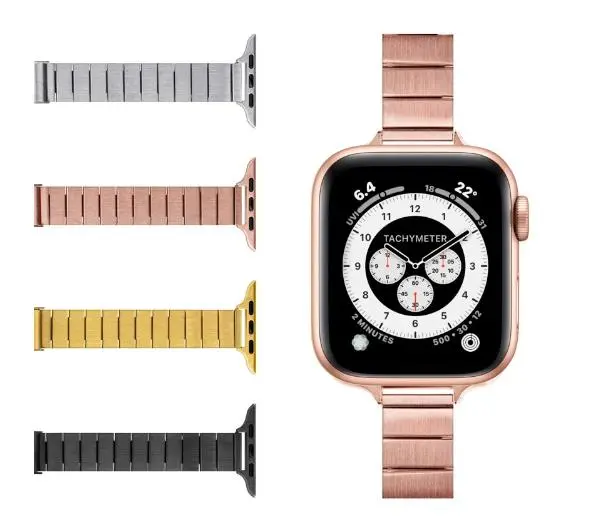 Laut Links Petite do Watch serii 1-9 & SE Ultra 42mm/44mm/45mm/49mm Różowe złoto