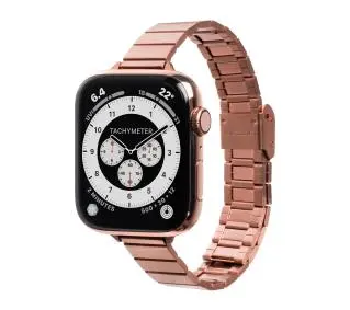 Laut Links Petite do Watch serii 1-9 & SE Ultra 42mm/44mm/45mm/49mm Różowe złoto