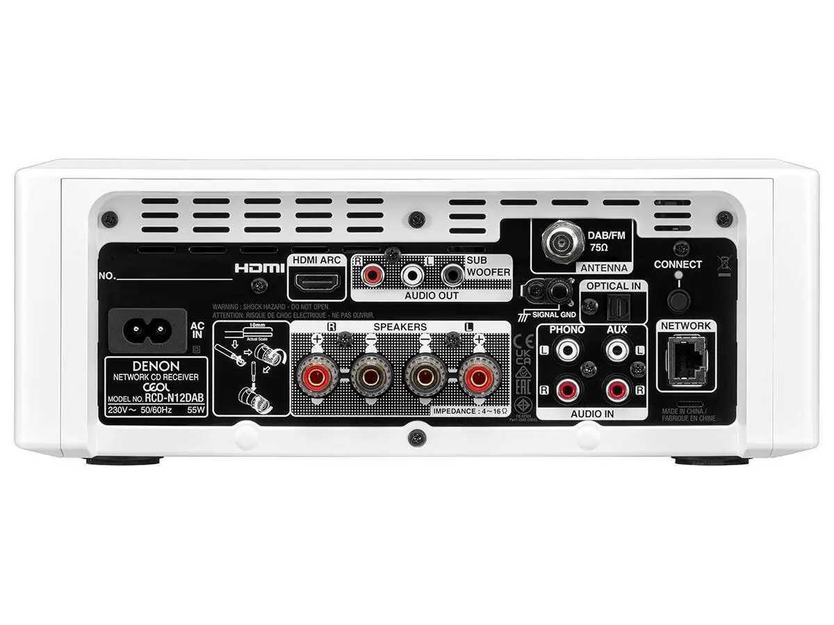 Wieża Denon CEOL N12DAB (RCDN-12DAB + SC-N10) 120W Wi-Fi Bluetooth