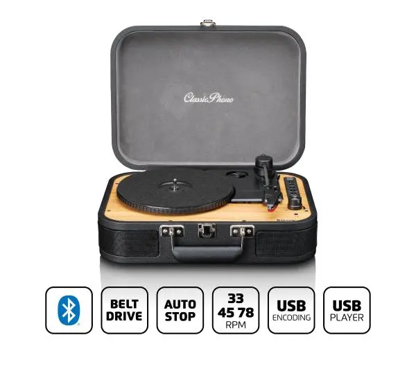 Lenco TT-116BK Manualny Napęd paskowy Przedwzmacniacz Bluetooth Czarny - ⚡ EURO HIT CENOWY! ⚡ - Kup na Raty - RRSO 0%