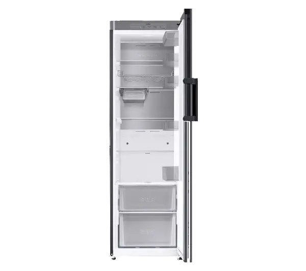 Samsung Bespoke RR39C76C322 Funkcje AI Chłodziarka No Frost 186cm Szuflada z kontrolą wilgotności Zdalne sterowanie Czarne szkło - Kup na Raty - RRSO 0%