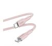 Kabel Puro ICON Soft PUUSBCUSBCICONROSE USB-C do USB-C do 1,5m Różowy