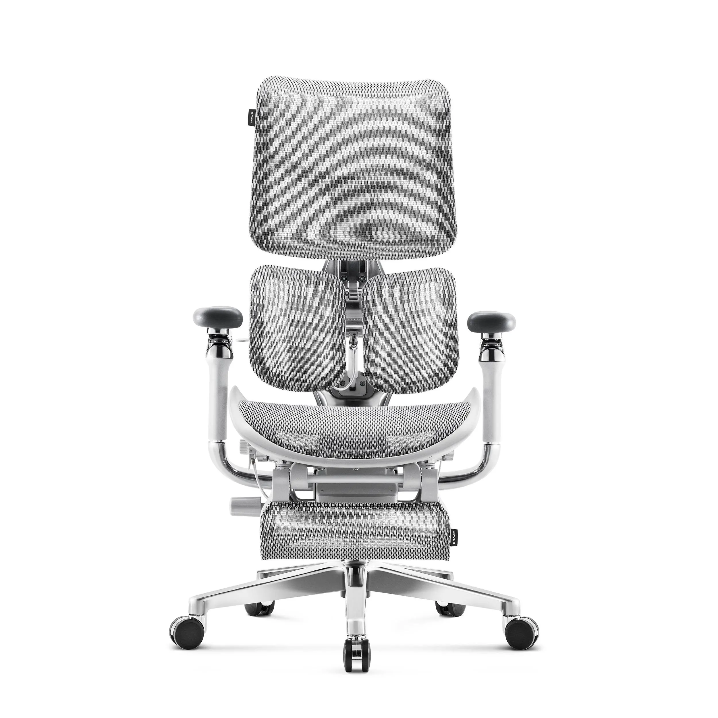 Fotel Diablo Chairs Brave V-Kinetic Biurowy do 120kg Tkanina Szary