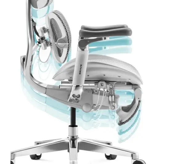 Diablo Chairs Brave V-Kinetic Biurowy do 120kg Tkanina Szary - Kup na Raty - RRSO 0%