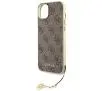 Etui Guess 4G Charms Collection GUHCP15MGF4GBR do iPhone 15 Plus Brązowy