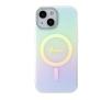 Etui Guess IML Iridescent MagSafe GUHMP15SHITSQ do iPhone 15 turkusowy