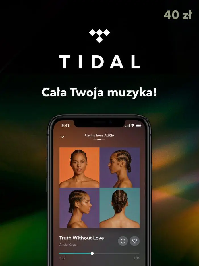 Doładowanie Tidal 40zł Obecnie dostępne tylko w sklepach stacjonarnych RTV EURO AGD
