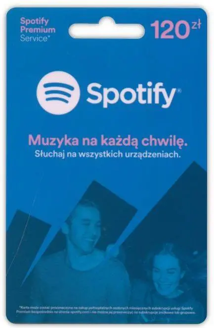 Abonament Spotify Premium 120zł 6m-cy Obecnie dostępne tylko w sklepach stacjonarnych RTV EURO AGD
