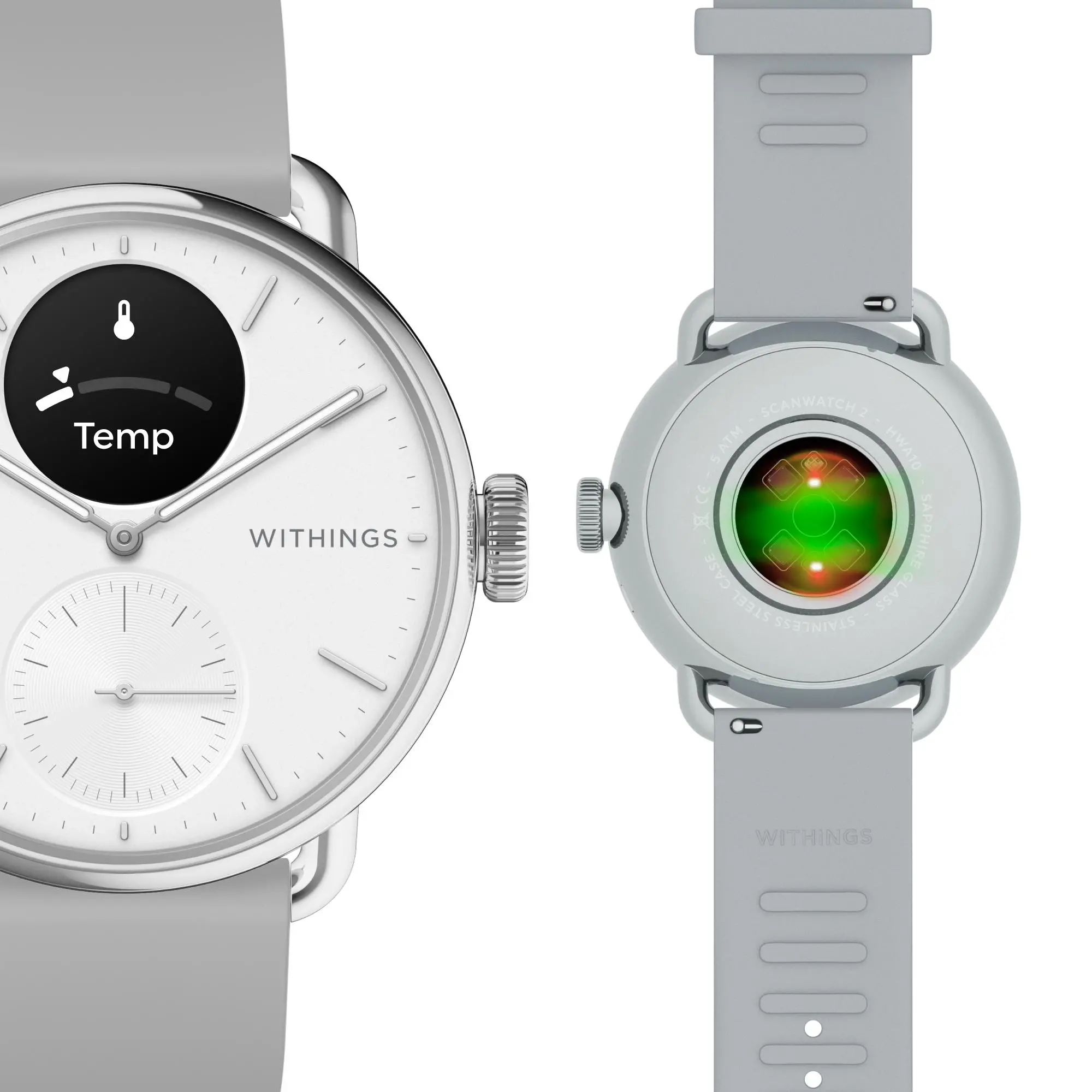 фото Смарт-годинник Withings ScanWatch 2 38mm Grey