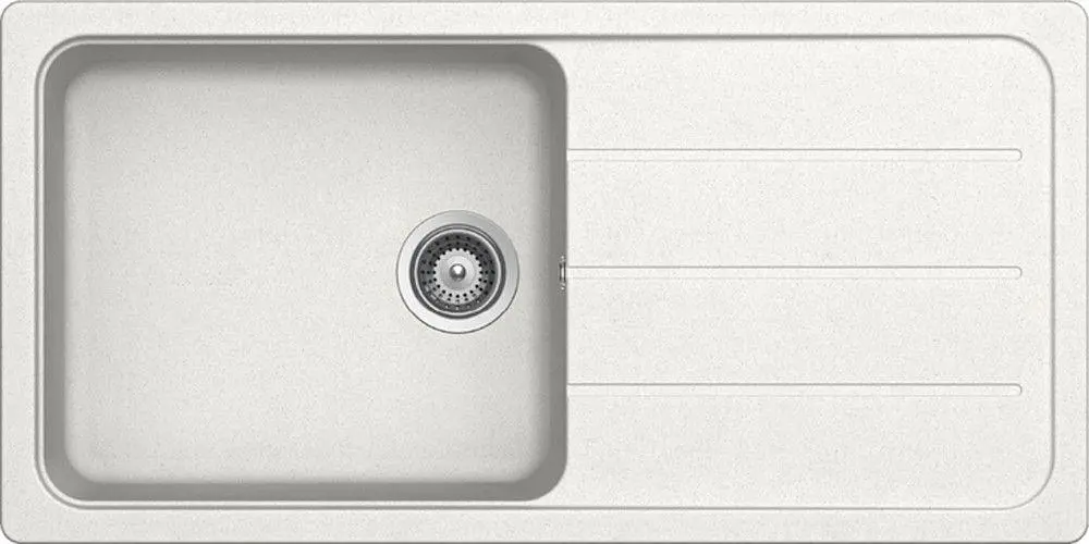 Zlewozmywak Schock Formhaus D-100L Granitowy Biały alpejski