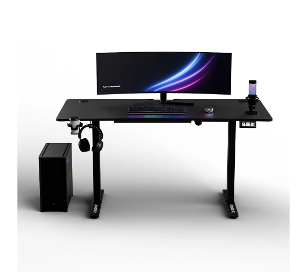 Ultradesk LEVEL V2 bez podkładki 140cm Regulacja wysokości Czarny - Kup na Raty - RRSO 0%