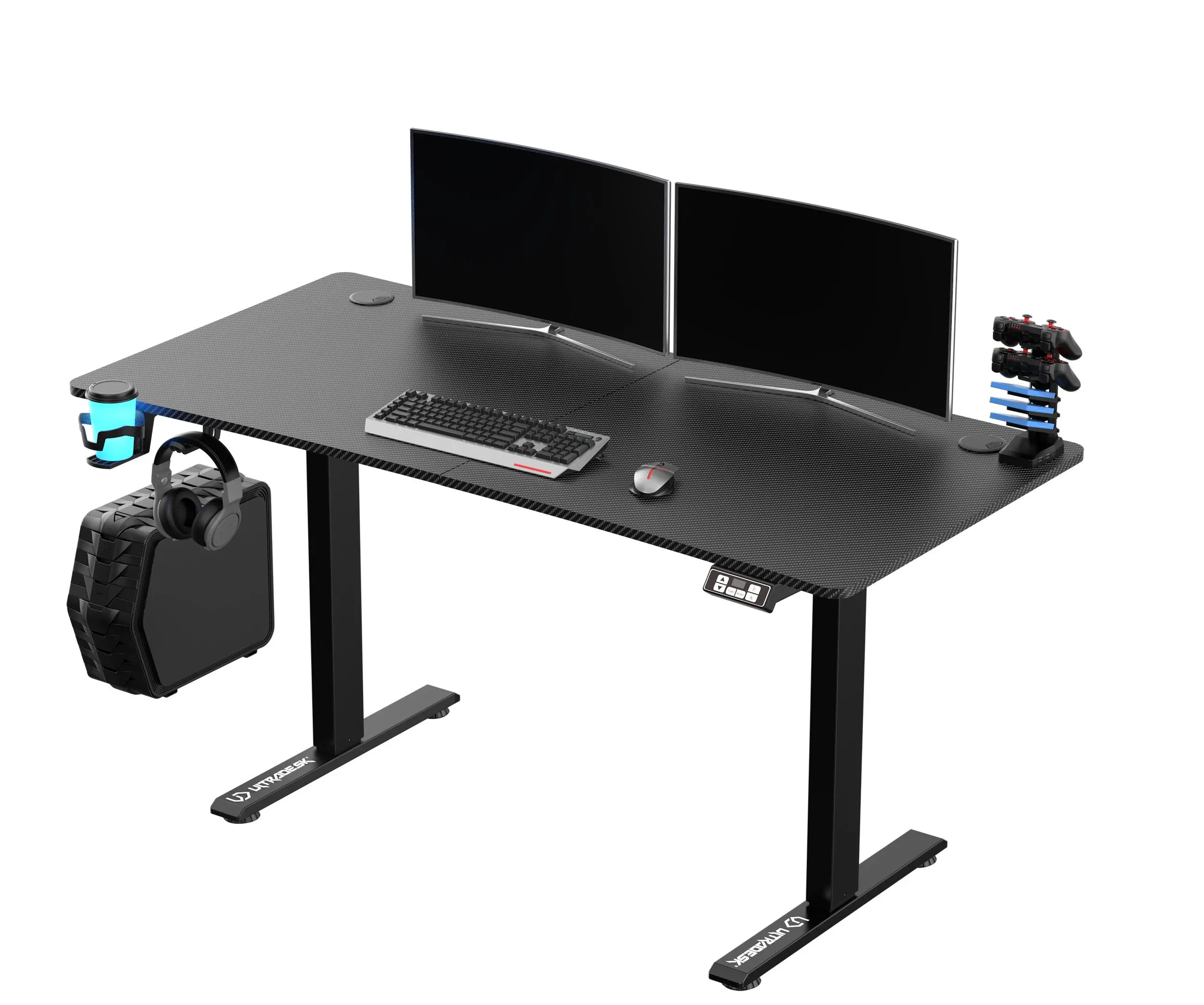 фото Геймерський ігровий стіл Ultradesk Level V2 Black