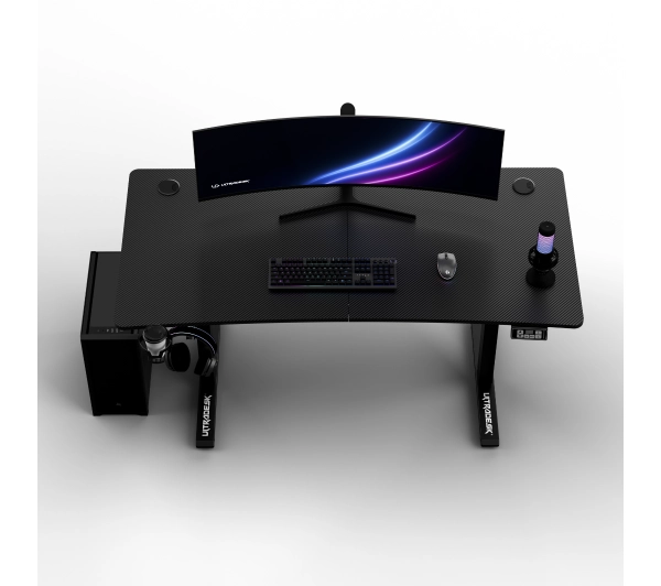 Ultradesk LEVEL V2 bez podkładki 140cm Regulacja wysokości Czarny - Kup na Raty - RRSO 0%
