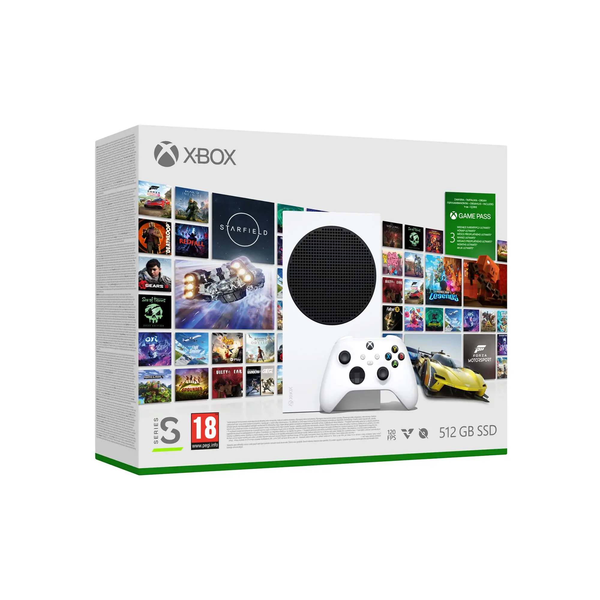 Xbox Series S 512GB + Game Pass Ultimate 3 m-ce- Słuchawki