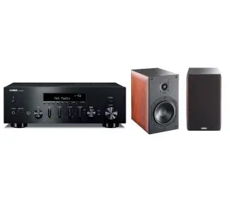 Zestaw stereo Yamaha R-N600A Czarny, Indiana Line Nota 260 X Orzech